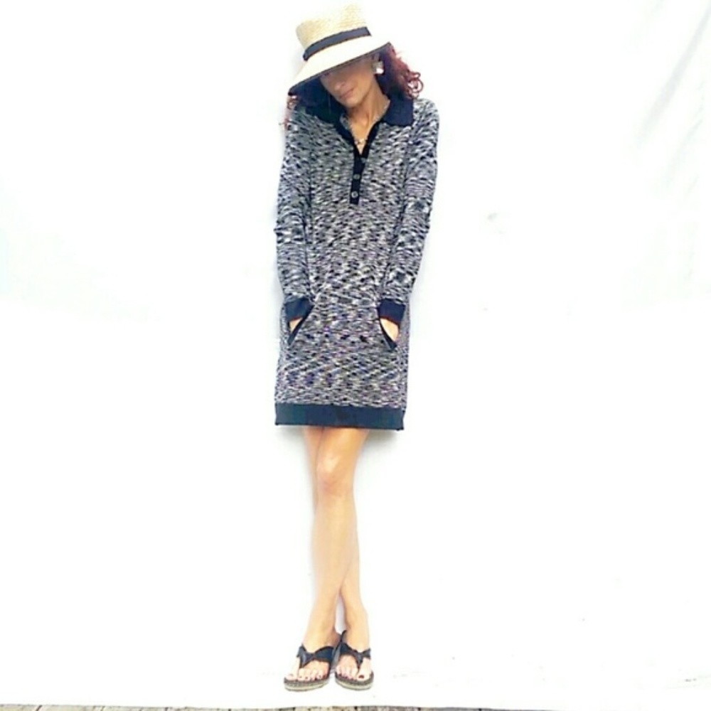 MISSONI for Target Blk/Wht Sweater dress M lightweight